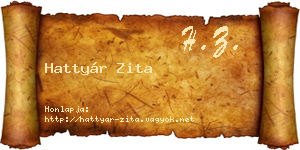 Hattyár Zita névjegykártya